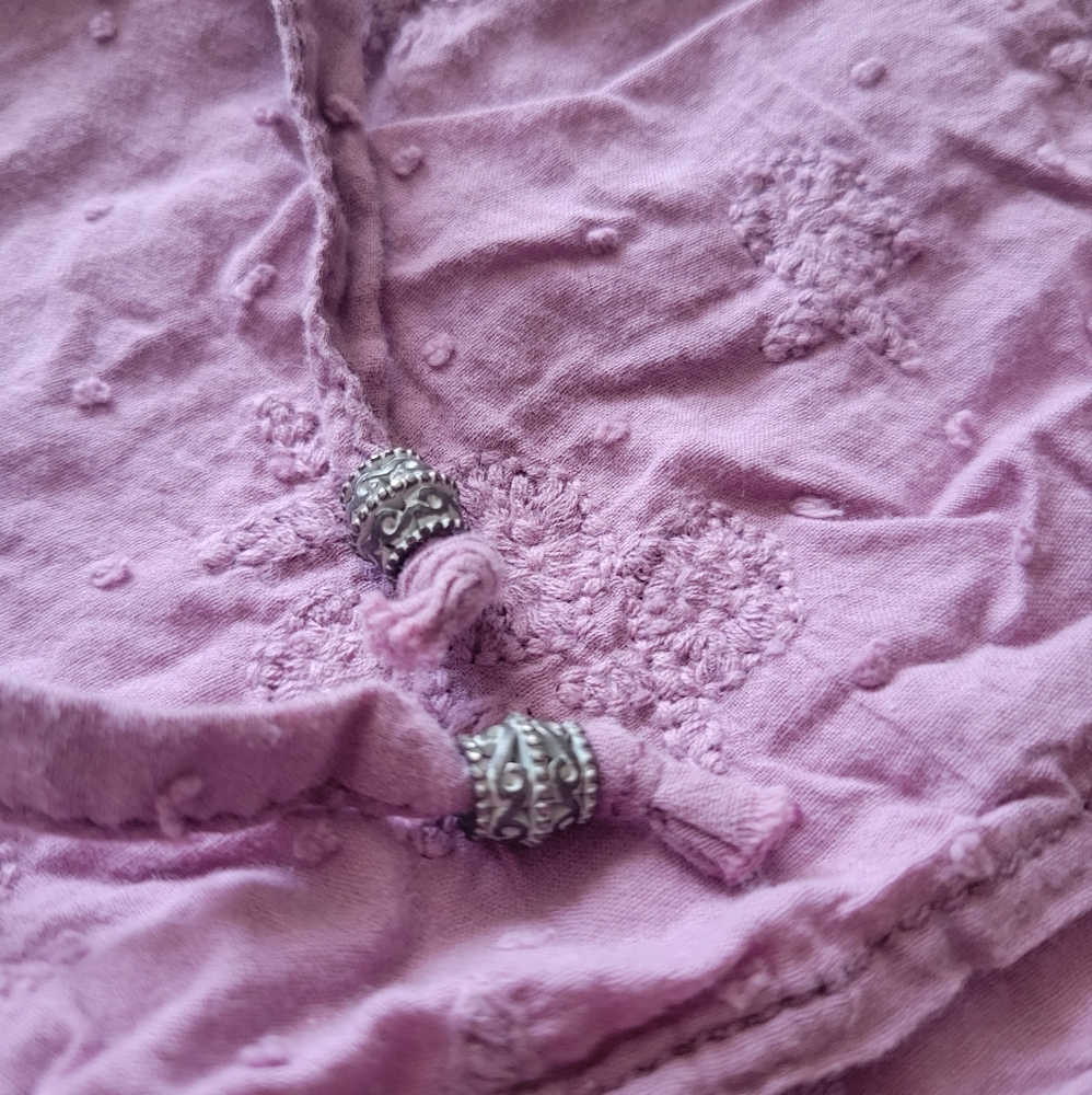 Anthropologie Shorts Embroidered Lilac XS